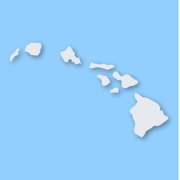 Hawaiian Islands Hawaii - Vinyl Decal Sticker - CHOOSE Size & Color