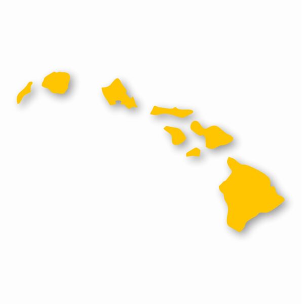 Hawaiian Islands Hawaii - Vinyl Decal Sticker - CHOOSE Size & Color