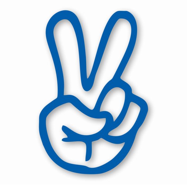 Peace Hand Sign - Vinyl Decal Sticker - CHOOSE Size & Color