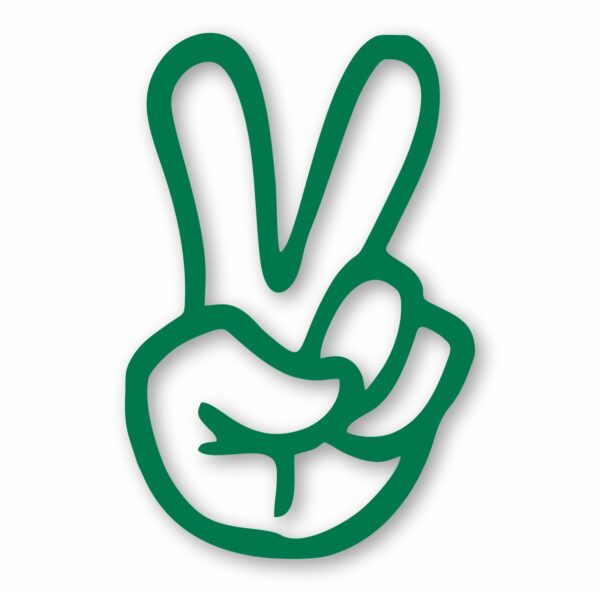 Peace Hand Sign - Vinyl Decal Sticker - CHOOSE Size & Color