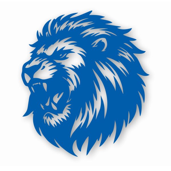LION Silloutte Detailed Head - Vinyl Decal Sticker - CHOOSE Size & Color