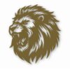 LION Silloutte Detailed Head - Vinyl Decal Sticker - CHOOSE Size & Color