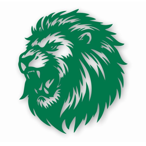 LION Silloutte Detailed Head - Vinyl Decal Sticker - CHOOSE Size & Color