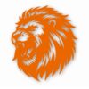 LION Silloutte Detailed Head - Vinyl Decal Sticker - CHOOSE Size & Color