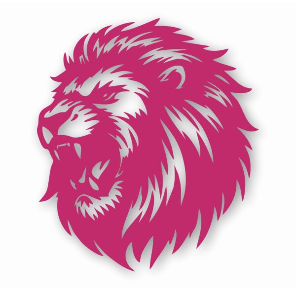 LION Silloutte Detailed Head - Vinyl Decal Sticker - CHOOSE Size & Color