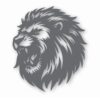 LION Silloutte Detailed Head - Vinyl Decal Sticker - CHOOSE Size & Color