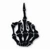 Skeleton Middle Finger Bone - Vinyl Decal Sticker - CHOOSE Size & Color
