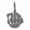 Skeleton Middle Finger Bone - Vinyl Decal Sticker - CHOOSE Size & Color