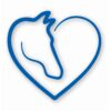 Love Heart Horses - Vinyl Decal Sticker - CHOOSE Size & Color