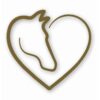 Love Heart Horses - Vinyl Decal Sticker - CHOOSE Size & Color