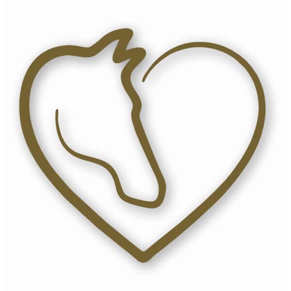 Love Heart Horses - Vinyl Decal Sticker - CHOOSE Size & Color