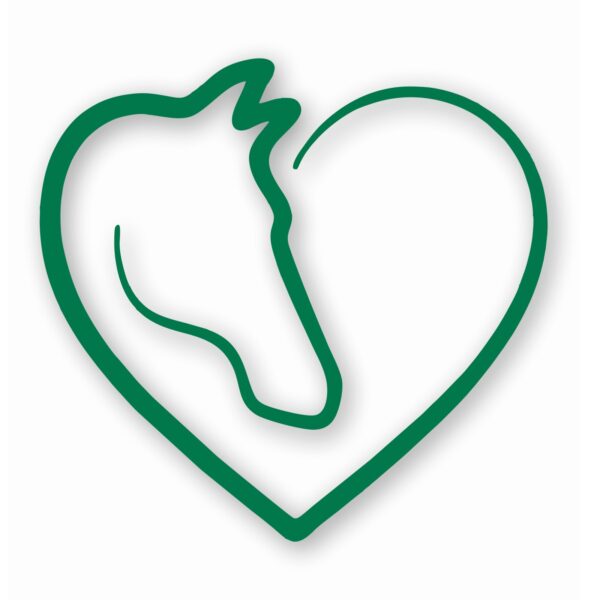 Love Heart Horses - Vinyl Decal Sticker - CHOOSE Size & Color