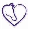Love Heart Horses - Vinyl Decal Sticker - CHOOSE Size & Color