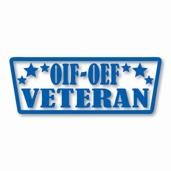 OIF-OEF VETERAN - Vinyl Decal Sticker - CHOOSE Size & Color