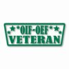 OIF-OEF VETERAN - Vinyl Decal Sticker - CHOOSE Size & Color