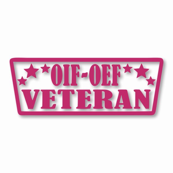 OIF-OEF VETERAN - Vinyl Decal Sticker - CHOOSE Size & Color