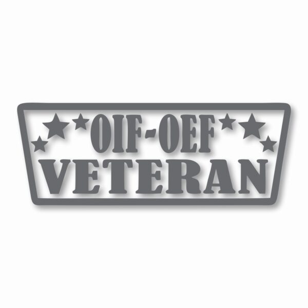 OIF-OEF VETERAN - Vinyl Decal Sticker - CHOOSE Size & Color
