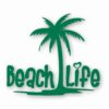 Beach Life Palm Tree - Vinyl Decal Sticker - CHOOSE Size & Color