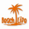 Beach Life Palm Tree - Vinyl Decal Sticker - CHOOSE Size & Color