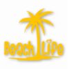 Beach Life Palm Tree - Vinyl Decal Sticker - CHOOSE Size & Color