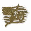 BMX Bike American Flag - Vinyl Decal Sticker - CHOOSE Size & Color