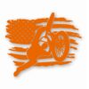 BMX Bike American Flag - Vinyl Decal Sticker - CHOOSE Size & Color