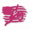 BMX Bike American Flag - Vinyl Decal Sticker - CHOOSE Size & Color