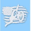 BMX Bike American Flag - Vinyl Decal Sticker - CHOOSE Size & Color