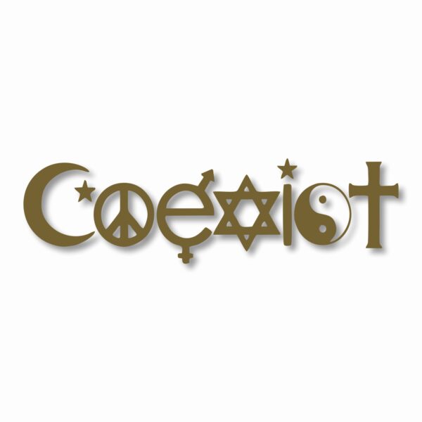 Coexist Peace - Vinyl Decal Sticker - CHOOSE Size & Color
