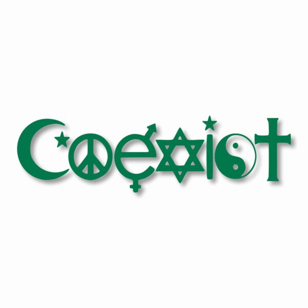 Coexist Peace - Vinyl Decal Sticker - CHOOSE Size & Color