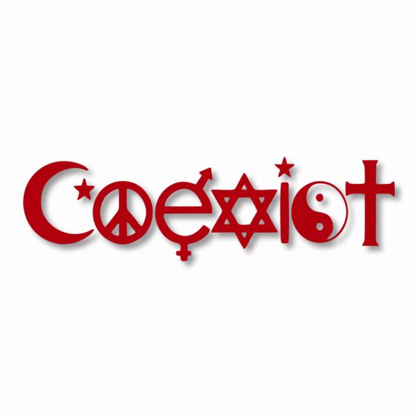 Coexist Peace - Vinyl Decal Sticker - CHOOSE Size & Color