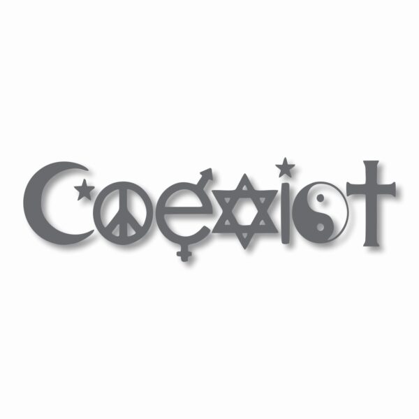 Coexist Peace - Vinyl Decal Sticker - CHOOSE Size & Color