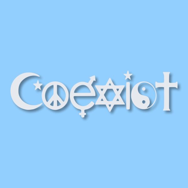 Coexist Peace - Vinyl Decal Sticker - CHOOSE Size & Color