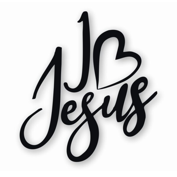 I Love Jesus Christian Faith - Vinyl Decal Sticker - CHOOSE Size & Color