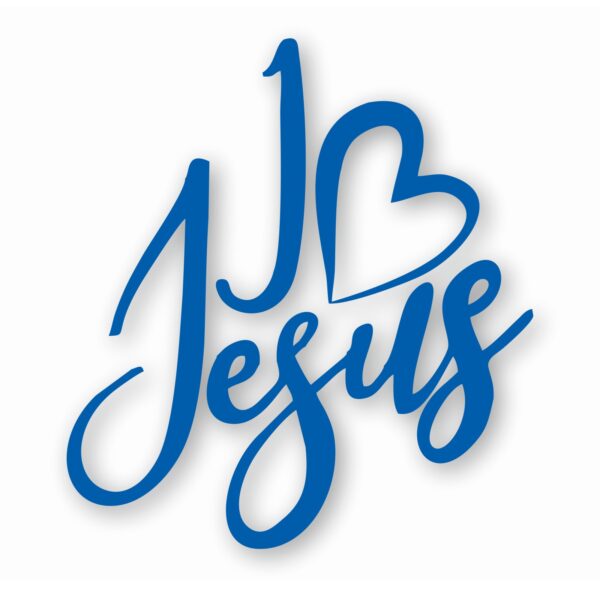 I Love Jesus Christian Faith - Vinyl Decal Sticker - CHOOSE Size & Color