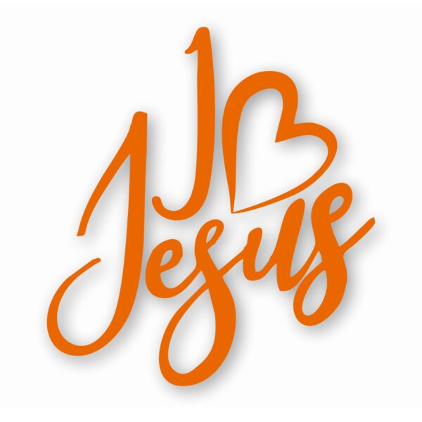 I Love Jesus Christian Faith - Vinyl Decal Sticker - CHOOSE Size & Color