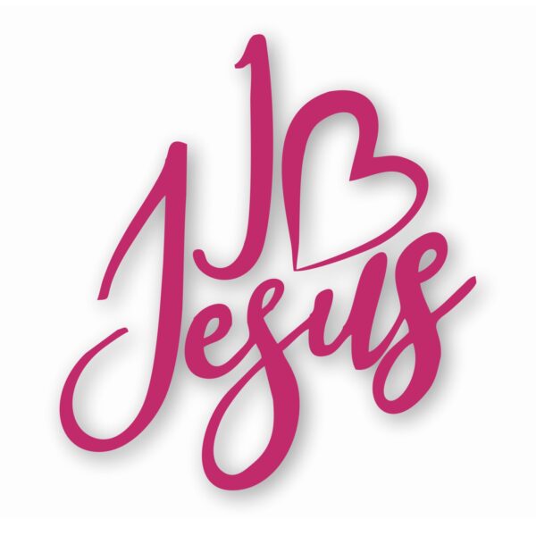 I Love Jesus Christian Faith - Vinyl Decal Sticker - CHOOSE Size & Color
