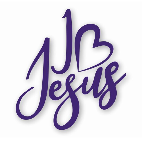 I Love Jesus Christian Faith - Vinyl Decal Sticker - CHOOSE Size & Color