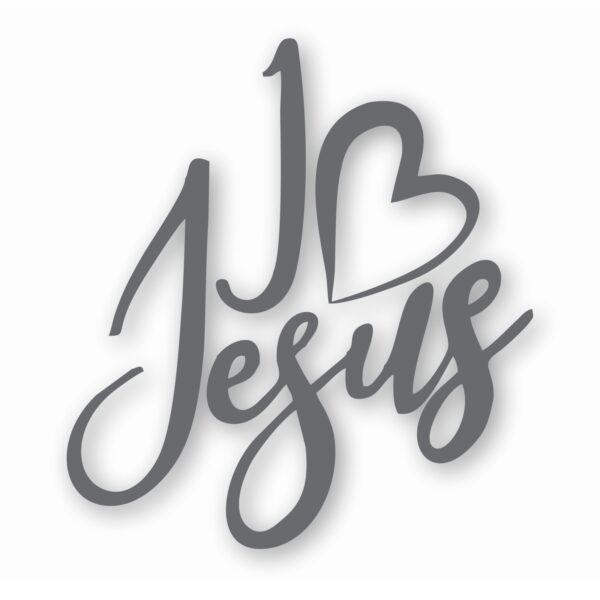 I Love Jesus Christian Faith - Vinyl Decal Sticker - CHOOSE Size & Color