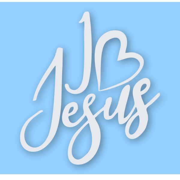 I Love Jesus Christian Faith - Vinyl Decal Sticker - CHOOSE Size & Color