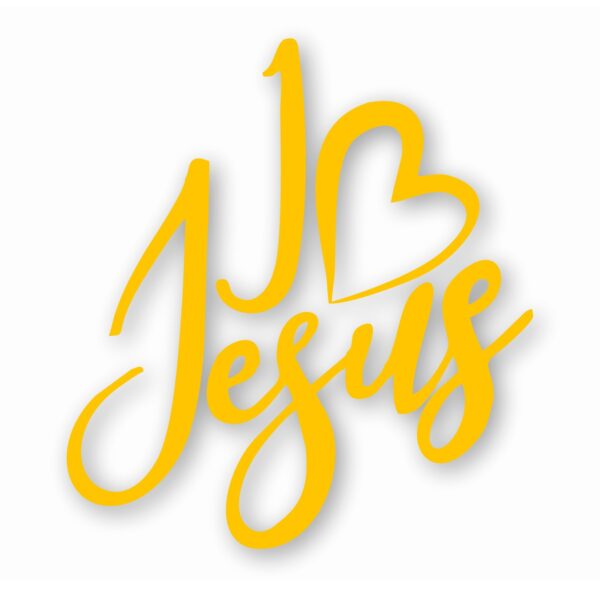 I Love Jesus Christian Faith - Vinyl Decal Sticker - CHOOSE Size & Color