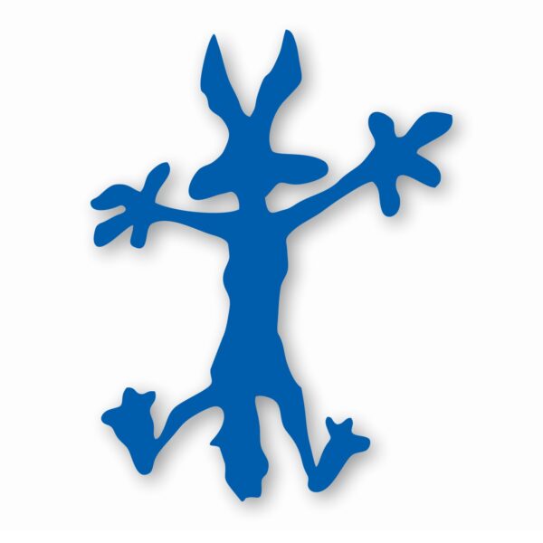 Wile E Coyote Hitting Wall Splat - Vinyl Decal Sticker - CHOOSE Size & Color