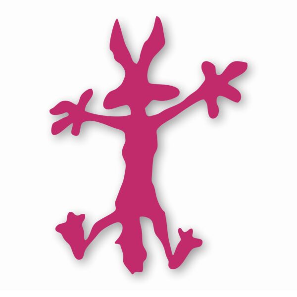 Wile E Coyote Hitting Wall Splat - Vinyl Decal Sticker - CHOOSE Size & Color