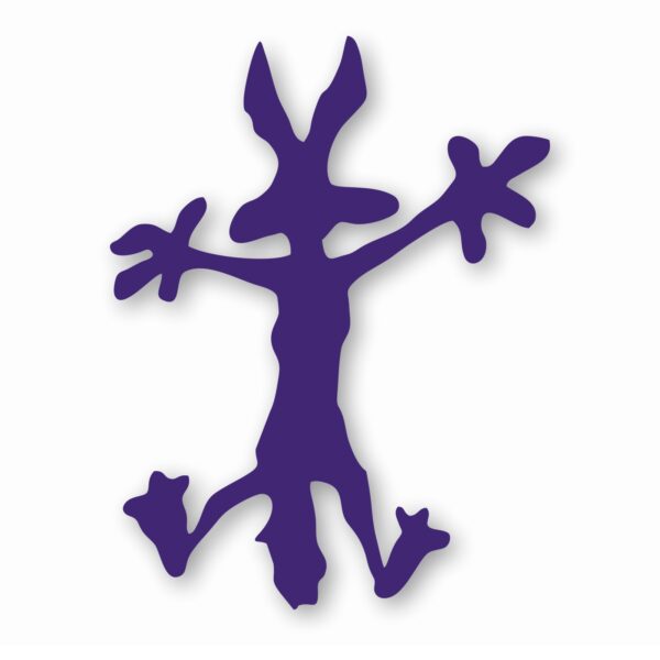 Wile E Coyote Hitting Wall Splat - Vinyl Decal Sticker - CHOOSE Size & Color