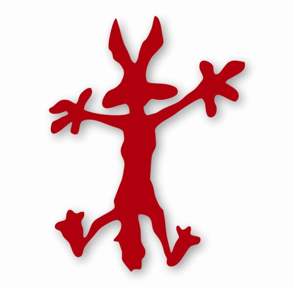 Wile E Coyote Hitting Wall Splat - Vinyl Decal Sticker - CHOOSE Size & Color