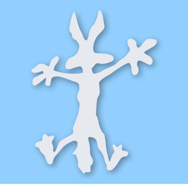 Wile E Coyote Hitting Wall Splat - Vinyl Decal Sticker - CHOOSE Size & Color