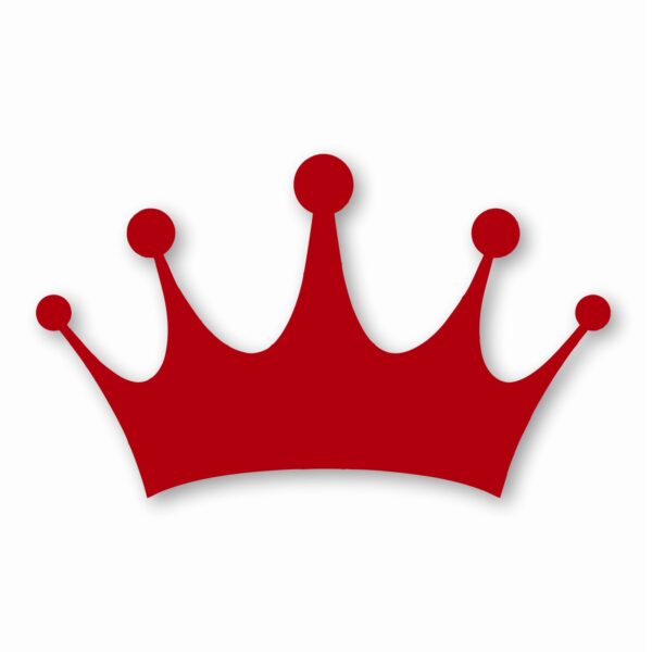 Crown Queen King Royal Prince - Vinyl Decal Sticker - CHOOSE Size & Color