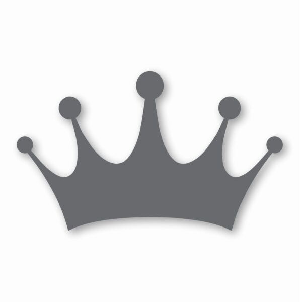 Crown Queen King Royal Prince - Vinyl Decal Sticker - CHOOSE Size & Color