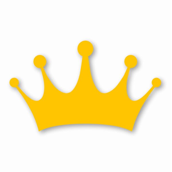 Crown Queen King Royal Prince - Vinyl Decal Sticker - CHOOSE Size & Color