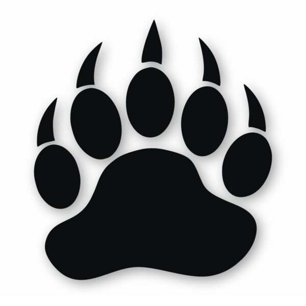 Bear Paw Claw Print - Vinyl Decal Sticker - CHOOSE Size & Color